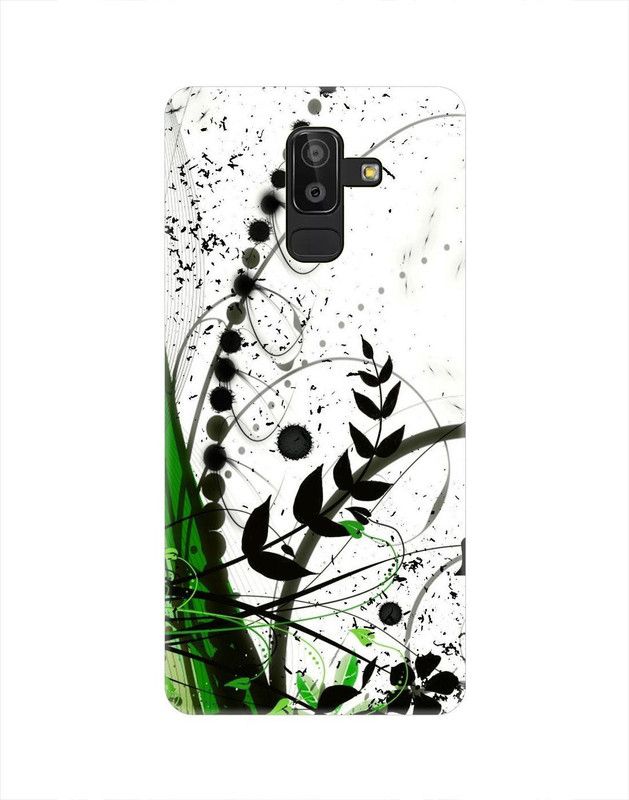 Smutty Back Cover for Samsung Galaxy A6 Plus - White Floral Print  (Multicolor, Hard Case, Pack of: 1)