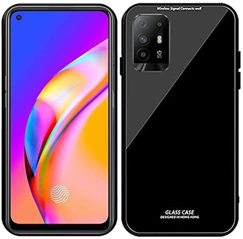 Yebhi Online Back Cover for Oppo F19 Pro Plus 5G |Premium Quality Glass| Stunning Look| Slim Fit  (Black, Grip Case, Pack of: 1)