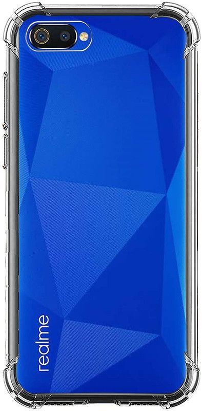 BRENZZ Back Cover for Realme C2  (Transparent, Shock Proof)
