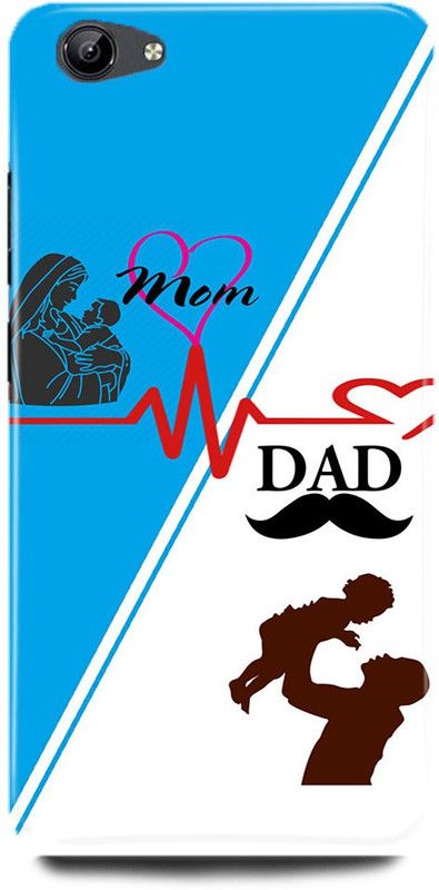 JUGGA Back Cover for vivo Y71, 1724, MOTHER, MAA, FATHER, LIFE LINE, I LOVE MY MOM DAD  (Blue, Hard Case, Pack of: 1)
