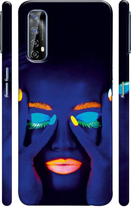 LETAPS Back Cover for Realme Narzo 20 Pro, Realme 7  (Blue, Black, Hard Case)