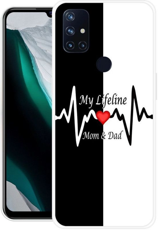 Looy Back Cover for OnePlus Nord N10  (White, Flexible, Silicon, Pack of: 1)