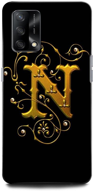 ORBIQE Back Cover for OPPO F19 CPH2219 N, N LETTER, N ALPHABET, DESIGN  (Multicolor, Hard Case)