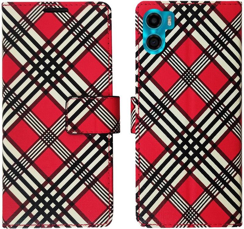 AD Enterprises Flip Cover for Motorola e32 in High Quality Material  (Pink, Magnetic Case, Pack of: 1)