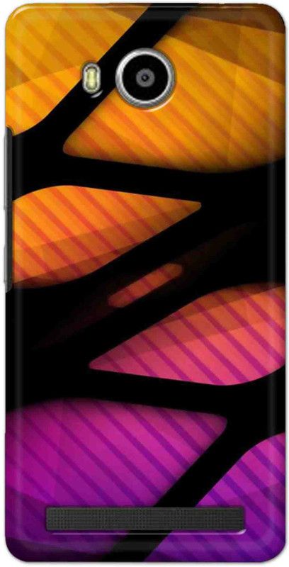 NDCOM Back Cover for Lenovo A7700 Yellow Orange Printed  (Multicolor, Hard Case, Pack of: 1)