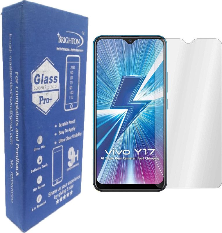 BRIGHTRON Tempered Glass Guard for Vivo Y17, Vivo Y12, Vivo Y15, Vivo U10  (Pack of 1)