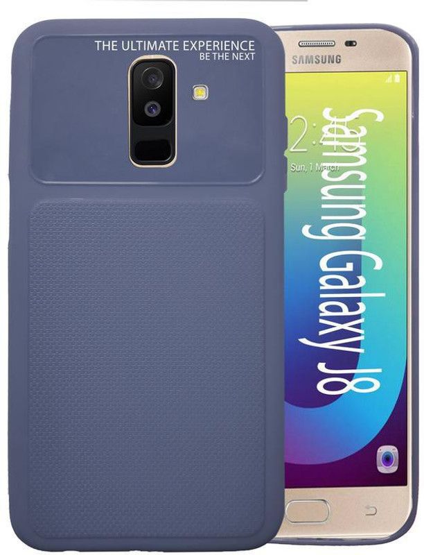 Tech Attires Back Cover for Samsung Galaxy J8  (Blue, Rugged Armor)