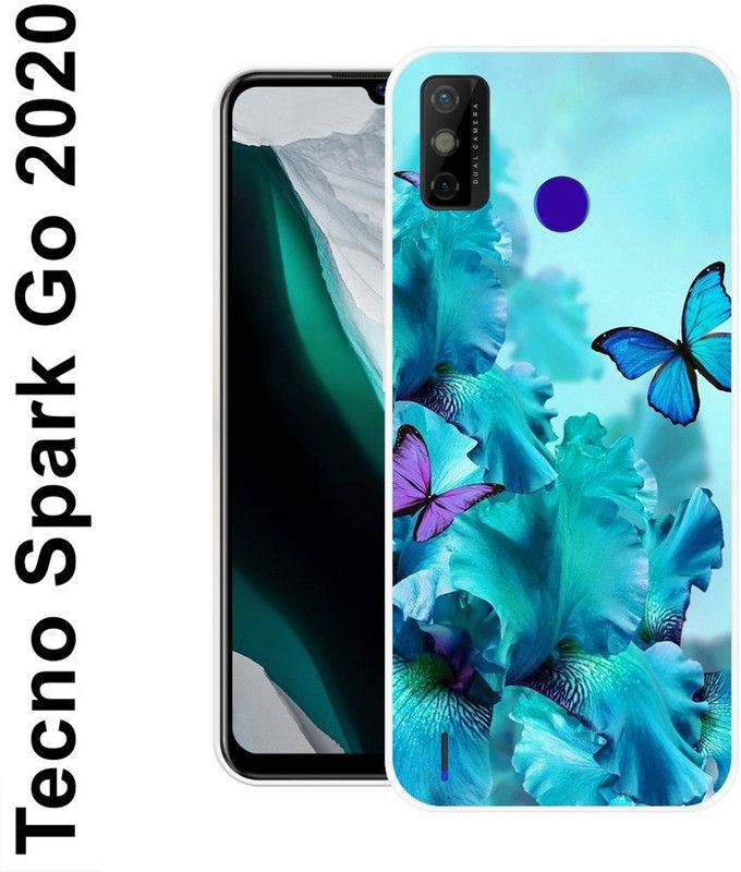 KLC Back Cover for Tecno Spark Go 2020, Tecno Spark 6 Go, Tecno Spark Go 2021  (Blue, Silicon)