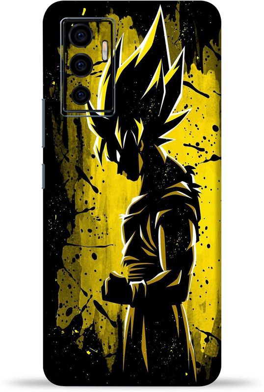 gizmo Vivo V23e 5G Mobile Skin  (Yellow Goku multicolor skin with ultra matte finish)