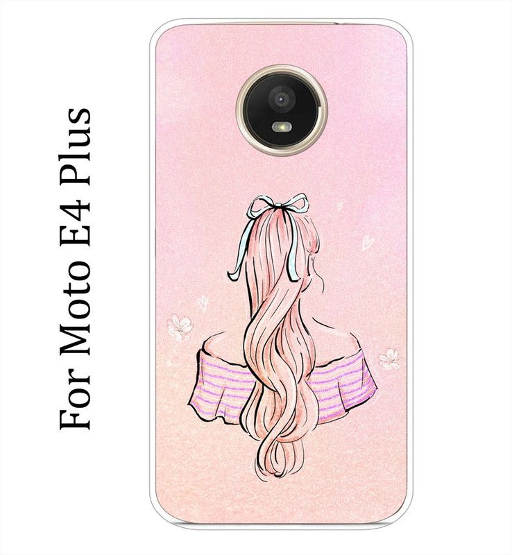 Anami Back Cover for Motorola Moto E4 Plus  (Pink, Grip Case, Silicon, Pack of: 1)