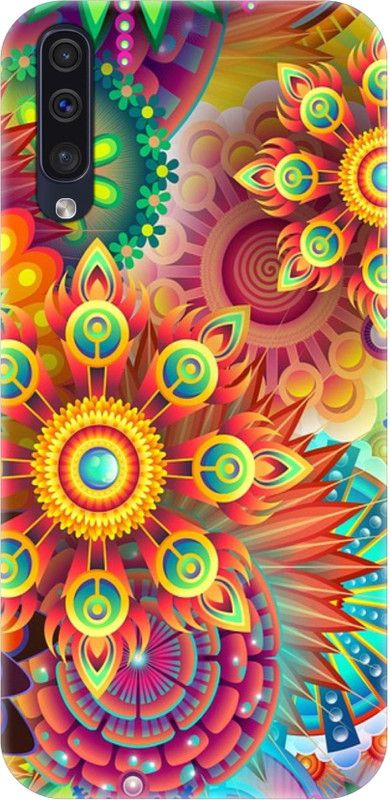 Smutty Back Cover for Samsung Galaxy A70, SM-A705GM - Rangoli Print  (Multicolor, Hard Case, Pack of: 1)