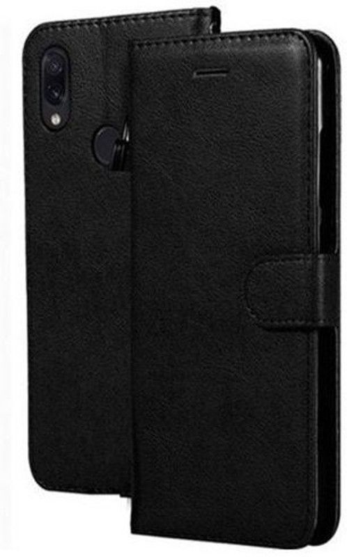 Ridhaniyaa Flip Cover for Mi Redmi Note 7, Mi Redmi Note 7 Pro, Mi Redmi Note 7S  (Black, Dual Protection, Pack of: 1)