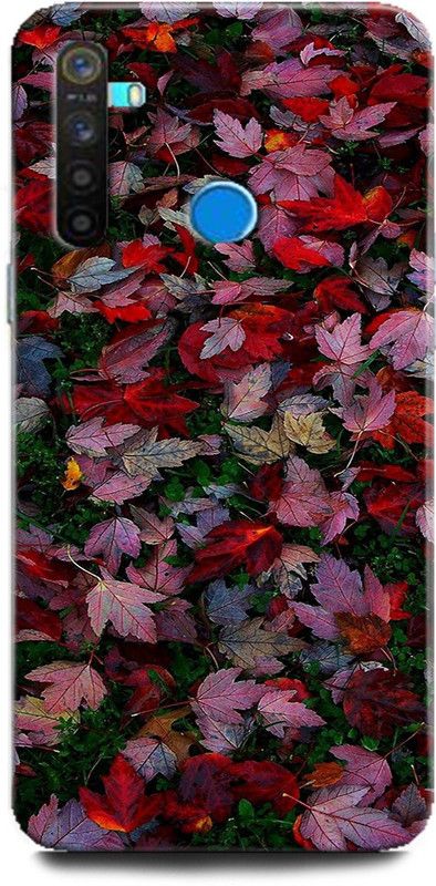 Afterglow Back Cover for Realme 5 Pro RED LEAVES, FALL, LEAVES,RED  (Multicolor, Shock Proof, Pack of: 1)