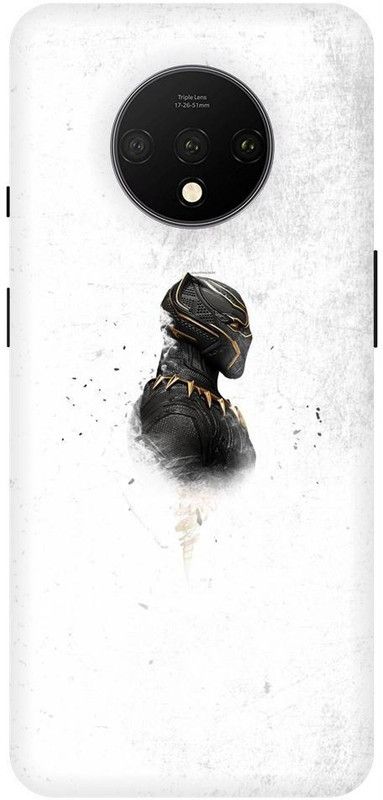 Afterglow Back Cover for One Plus 7T BLACK PANTHER, WAKANDA FOREVER, MARVAL, AVENGERS  (Multicolor, Shock Proof, Pack of: 1)