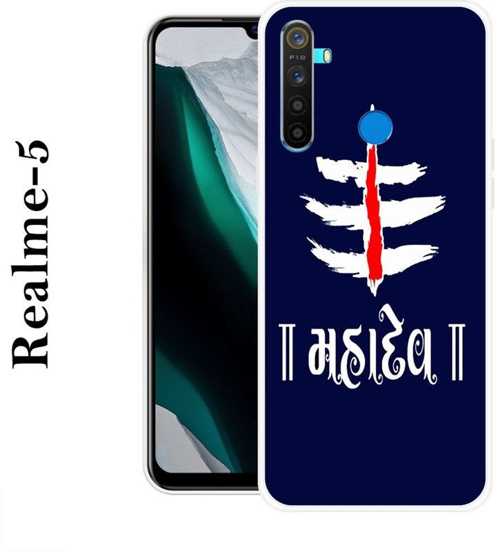 REALKING Back Cover for Realme 5  (Multicolor, Silicon)
