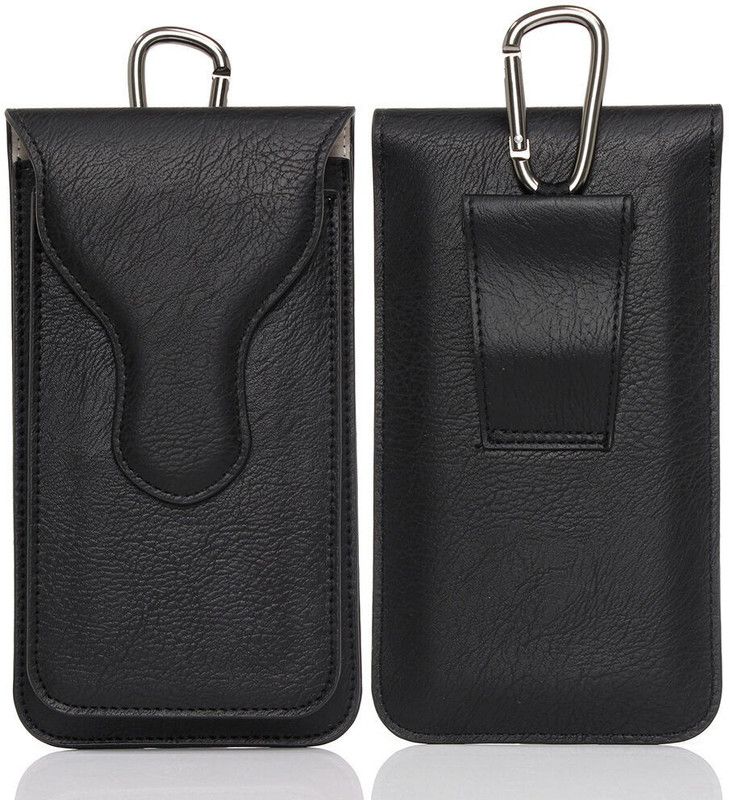 TOPQ Pouch for Universal Belt Clip Magnetic Holster Case, 2 Pouch's Multipurpose for Carrying 2 Phone  (Black, Pack of: 1)