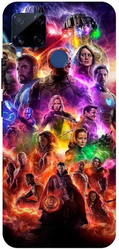 Bluvver Back Cover for Realme C15/RMX2180, Printed Avengers,IronMan Mobile Back Cover  (Multicolor, Hard Case, Pack of: 1)