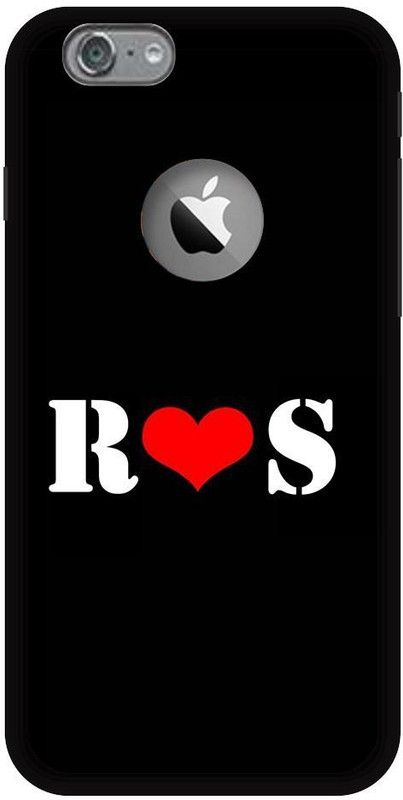 AFTERGOLW Back Cover for AKM-APPI06-0144t-R S-R LOVES S-NAME-LETTER-ALPHABET-RS LOVE-HART-0662  (Multicolor, Shock Proof)