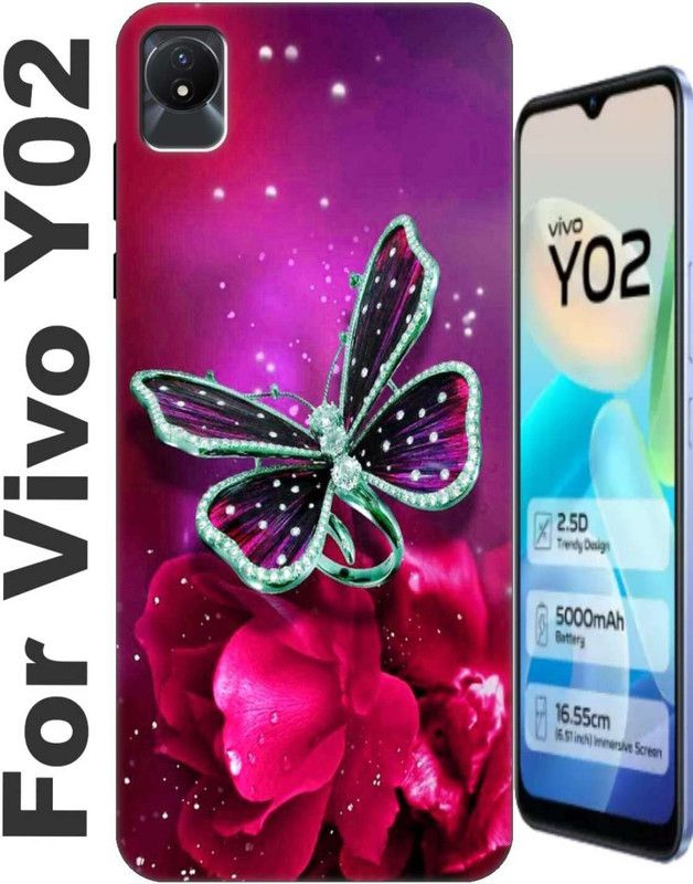 RDcon Back Cover for Vivo Y02 2577  (Gold, Flexible, Silicon, Pack of: 1)