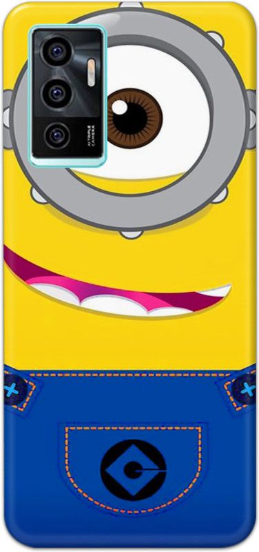 kolli Back Cover for Vivo V23e  (Yellow, Blue, 3D Case, Pack of: 1)