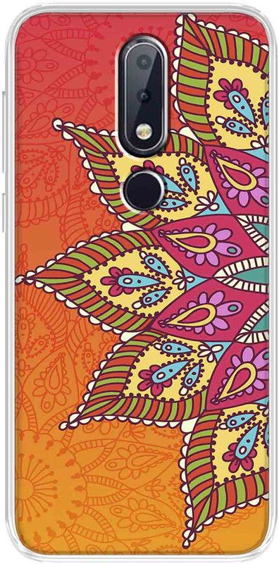 CaseRepublic Back Cover for Nokia 6.1 Plus  (Multicolor, Silicon, Pack of: 1)