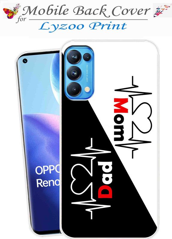 Lyzoo Back Cover for Oppo Reno 5 pro 5G  (Multicolor, Flexible, Silicon, Pack of: 1)