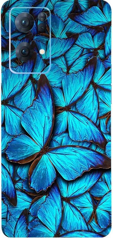 Mclaxa Butterflies Mobile Back Skin, Butterflies, OPPO RENO 7PRO Mobile Skin  (Butterflies Skin With Super Matte Finish)