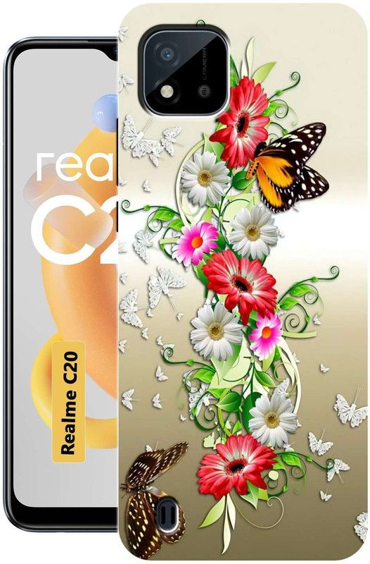 BUYMORE Back Cover for Realme C20  (Multicolor, Dual Protection, Silicon, Pack of: 1)