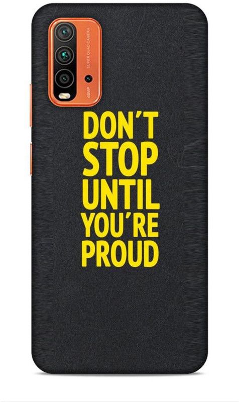 CRAFTARA Back Cover for Redmi 9 Power, Poco M3, Redmi 9T  (Grey, Yellow, Hard Case)