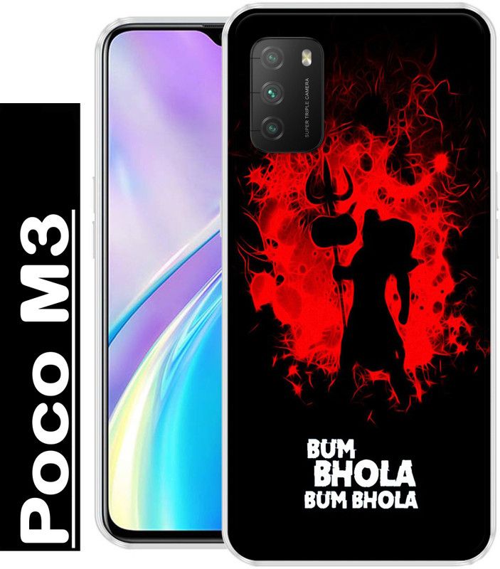 REALKING Back Cover for Poco M3  (Multicolor, Grip Case, Silicon, Pack of: 1)