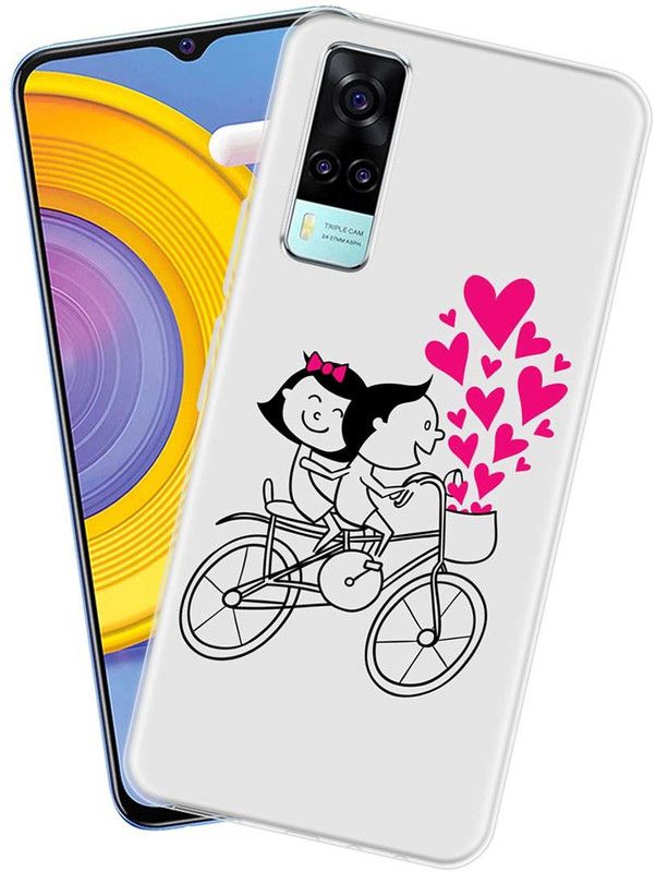 Memia Back Cover for Vivo Y31 (2021)  (Multicolor, Grip Case, Silicon, Pack of: 1)