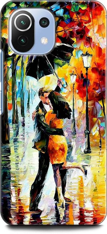 WallCraft Back Cover for Mi 11 Lite PAINTING,GIRL, ABSTRACT, MUSIC, ART, PAINTING, LOVE, GIRL AND BOY  (Multicolor, Dual Protection, Pack of: 1)