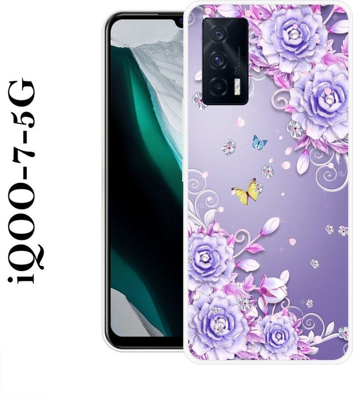JATLAND Back Cover for IQOO 7 5G  (Multicolor, Grip Case, Silicon)