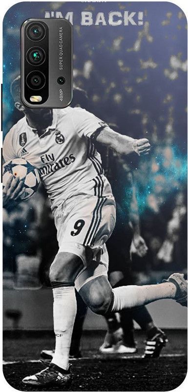 Zaplab Back Cover for Xiaomi Redmi 9 Power,M2010j19si, Karim Benzema Football Printed Back Cover  (Multicolor, Hard Case, Pack of: 1)