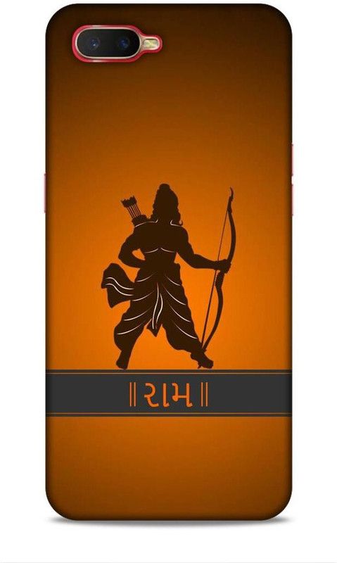 Samsidhi Back Cover for Oppo K1  (Orange, Grey)