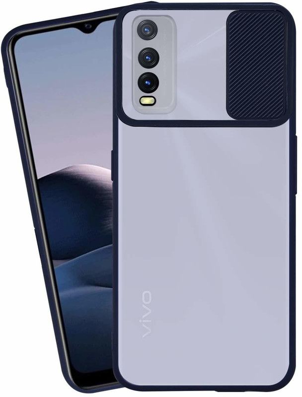 Shining Stars Bumper Case for Vivo Y20  (Blue, Camera Bump Protector, Pack of: 1)