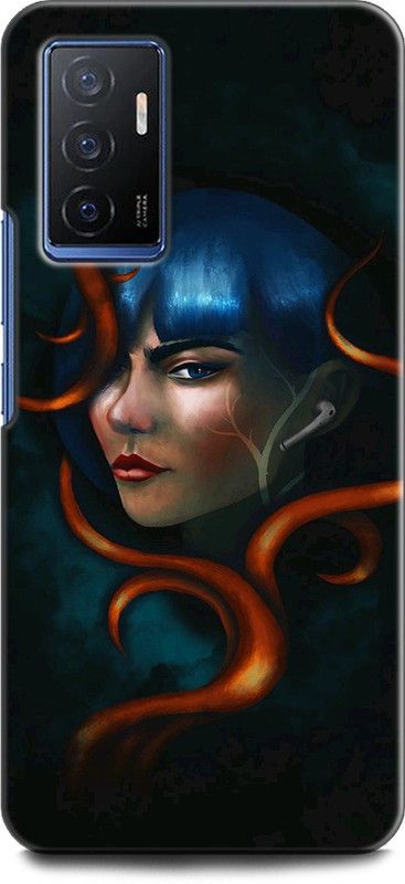 KEYCENT Back Cover for Vivo V23e 5G, V2126 GIRL, WOMEN ARTWORK, ANIME, PRETTY, BEUTY  (Multicolor, Shock Proof, Pack of: 1)