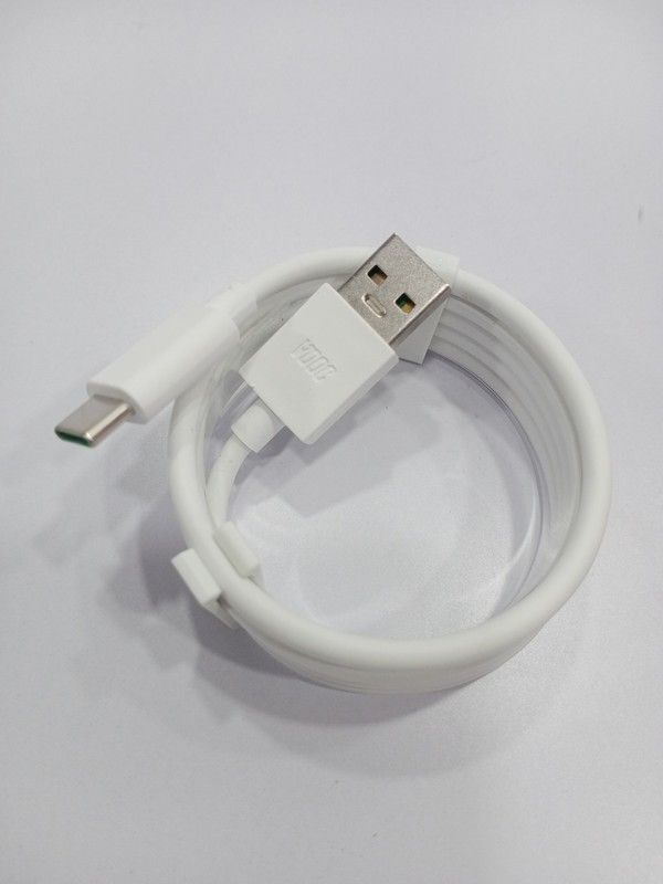 SAIQA USB Type C Cable 6.5 A 1.00249999999996 m Copper Braiding c type data cable for mobile  (Compatible with For Oneplus 3 | Oneplus 8 | Oneplus 8 pro | Oneplus nord | Xiaomi Mi Note 10, White, One Cable)
