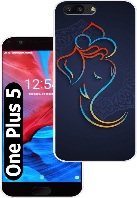 Goldista Back Cover for OnePlus 5  (Multicolor, Flexible, Silicon, Pack of: 1)