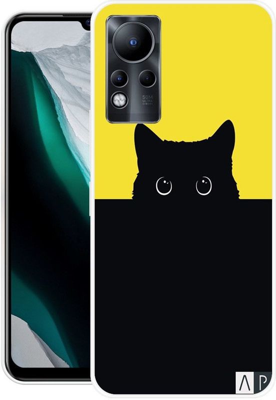 KUDI Back Cover for Infinix Note 11  (Black, Yellow, Silicon)