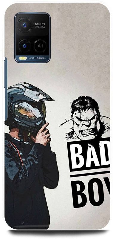 play fast Back Cover for Vivo Y33T, V2146 BAD, BOY, RIDER  (White, Hard Case, Pack of: 1)