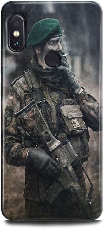 FIKORA Back Cover for Redmi Note 5 Pro/MZB6080IN / MZB6088IN/MZB6084IN INDIAN ARMY PRINTED  (Multicolor, Hard Case, Pack of: 1)