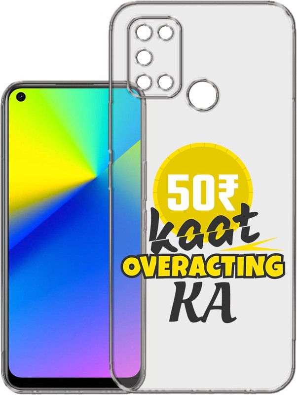 HANIRY Back Cover for Realme 7i / RMX2103 mobile cover | FUNNY TEXT | Design | PNG_69  (Multicolor, Flexible, Silicon, Pack of: 1)