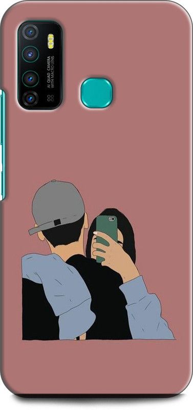 KEYCENT Back Cover for Infinix Hot 9 LOVE, AMOR, ANIME, SWEET COUPLE, GIRL, BOY  (Multicolor, Shock Proof, Pack of: 1)