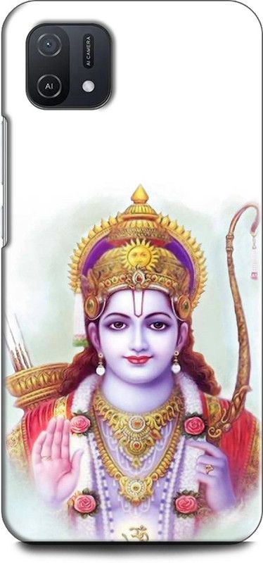INDICRAFT Back Cover for OPPO A16e, CPH2421 RAM JI, JAI SHREE RAM, LORD RAM, GOD  (Multicolor, Shock Proof, Pack of: 1)