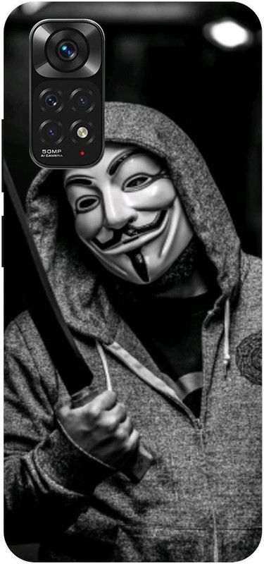 THE NARAYANA COLLECTIONS Back Cover for REDMI NOTE 11s-JOKER,SMILE,FACE,MASK,MONEY,HEIST  (Multicolor, Hard Case, Pack of: 1)