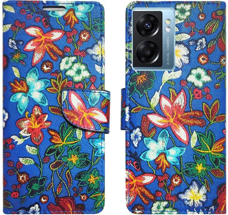 AD Enterprises Flip Cover for OPPO K10 5G  (Blue, Magnetic Case, Pack of: 1)