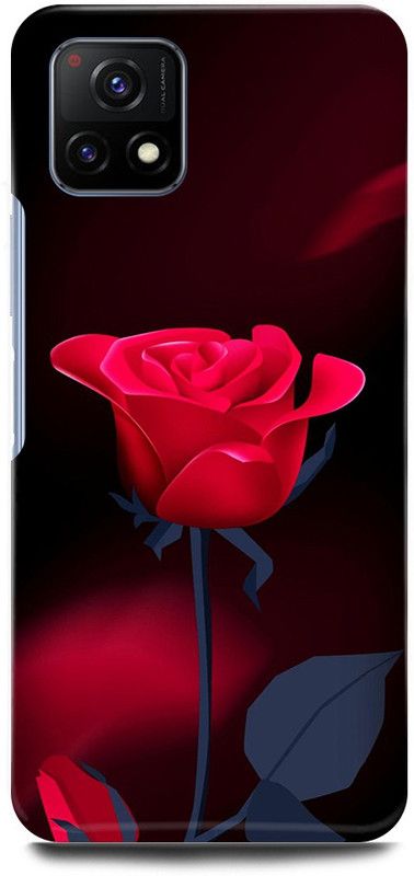 play fast Back Cover for Vivo Y72 5G, V2060 ROSE, RED, ROSE, ROSES, FLOWER, NATURE  (Red, Hard Case)