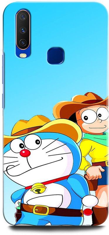 ORBIQE Back Cover for Vivo Y17 1902 DORAEMON, NOBITA, CARTOON, FUNNY, CUTE, DORAEMON, DOREMON  (Multicolor, Shock Proof, Pack of: 1)