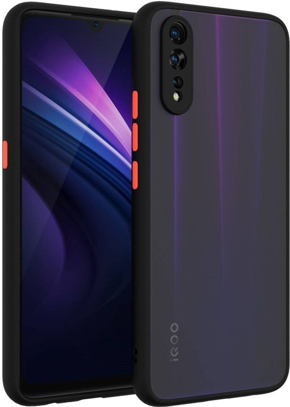 AOnes Back Cover for Vivo Z1Pro  (Black, Cases with Holder, Pack of: 1)